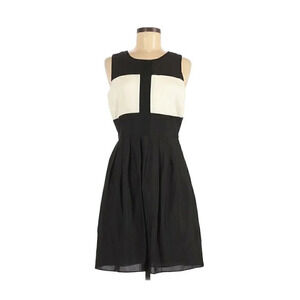 J. Taylor ColorBlock Sleeveless Pleated Dress NEW